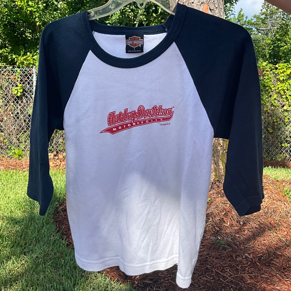 Harley-Davidson Unisex Raglan 3/4 Sleeve T-Shirt